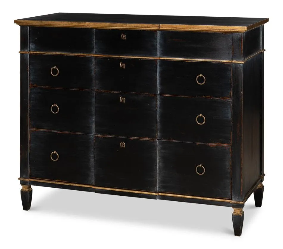 French Chic Four Drawer Commode