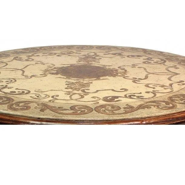 French Country Motif Top Urn Table