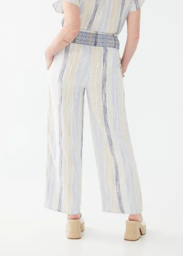 French Dressing Pull-On Linen-Blend Pants | Dye