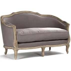 French Gray Maison Settee