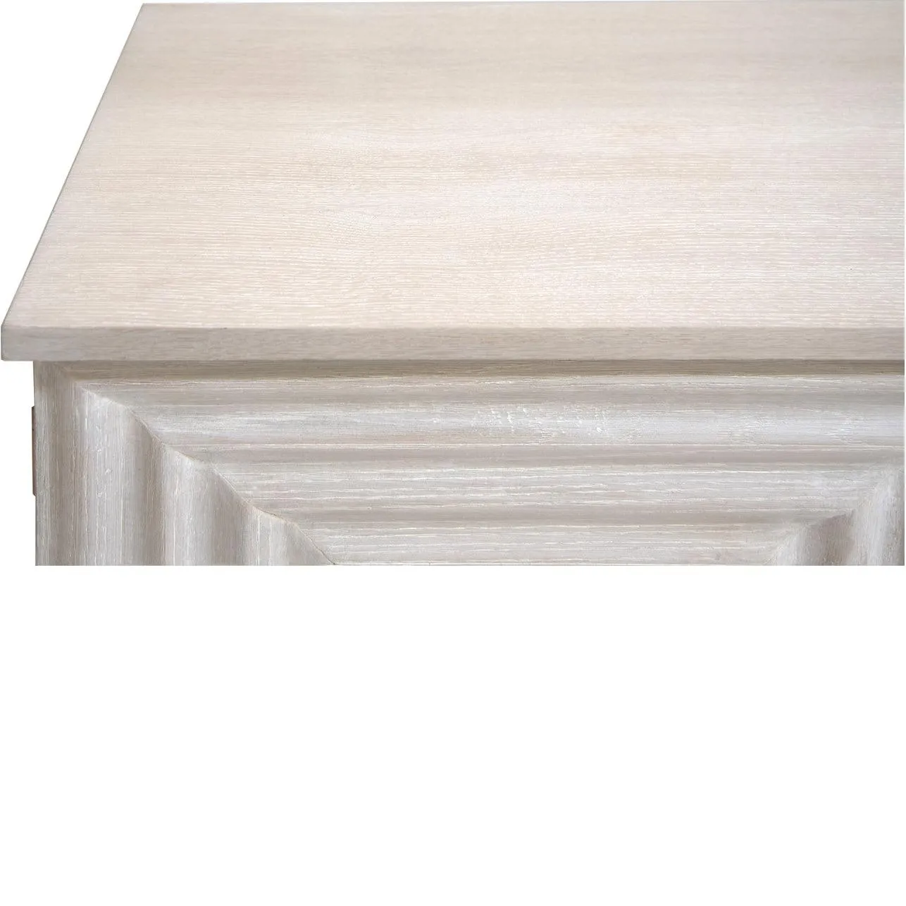 French Illusion Whitewashed Sideboard