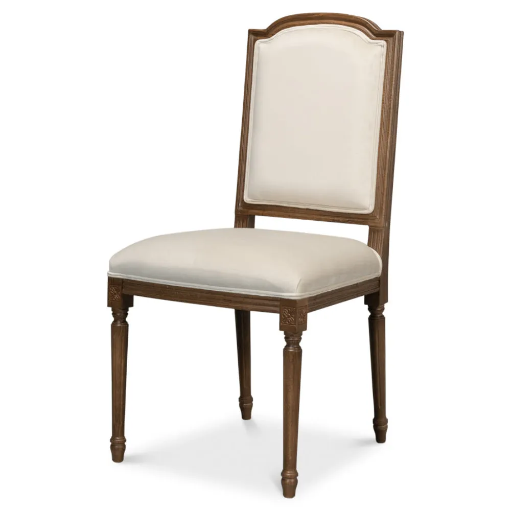 French Medallion Curved Top Side Chair - Set of 2