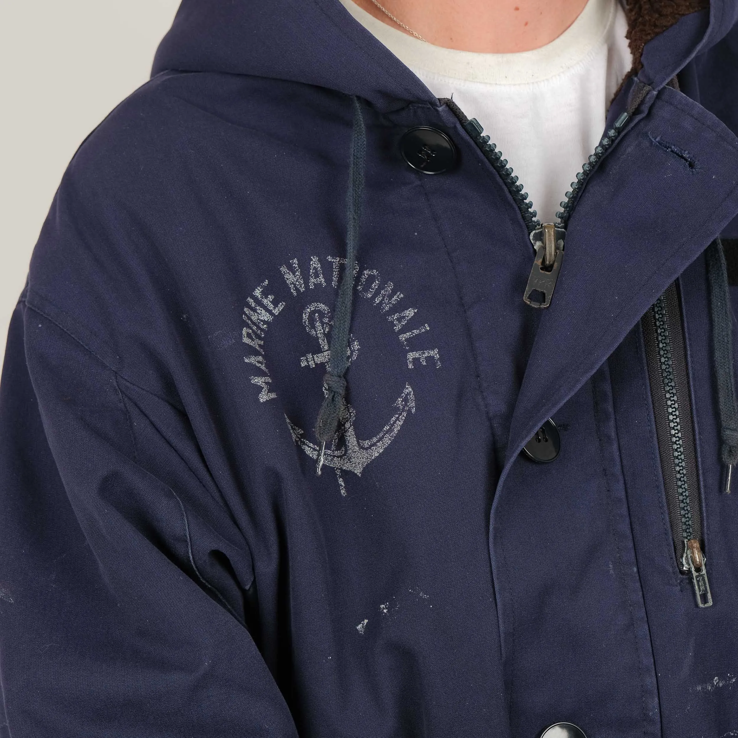 FRENCH NAVY "MN" PARKA