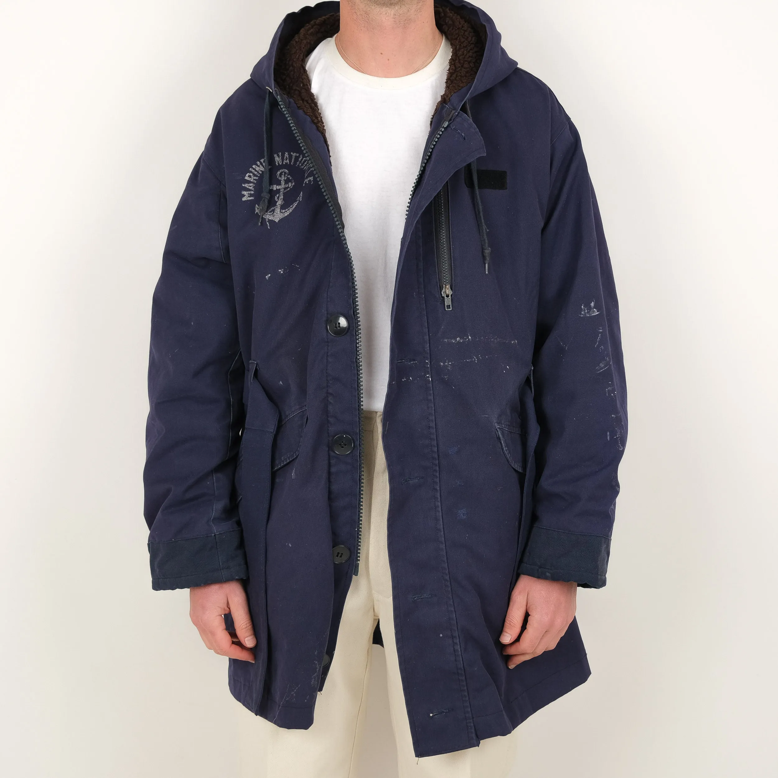 FRENCH NAVY "MN" PARKA