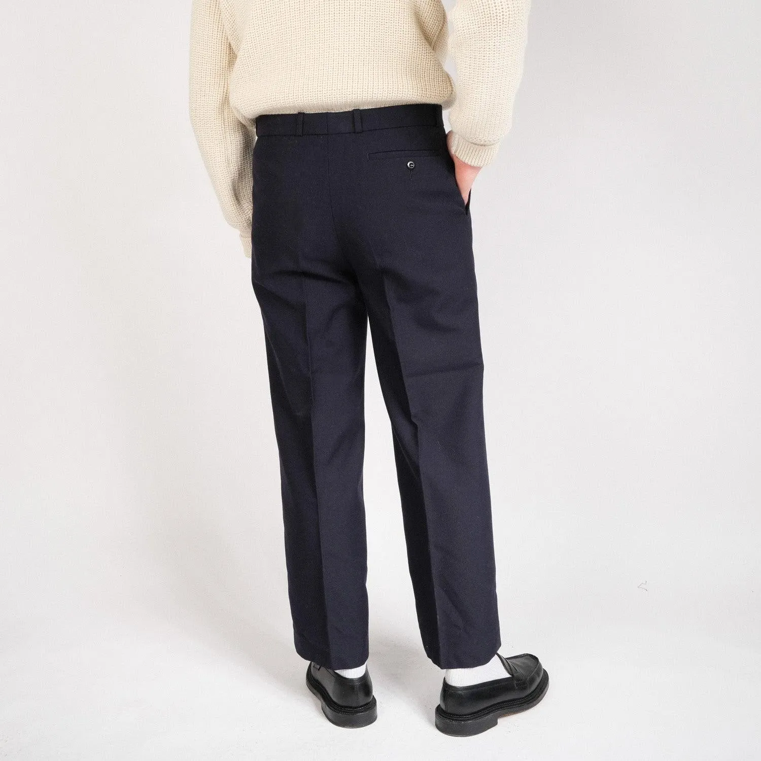 FRENCH NAVY TAILOR PANTS