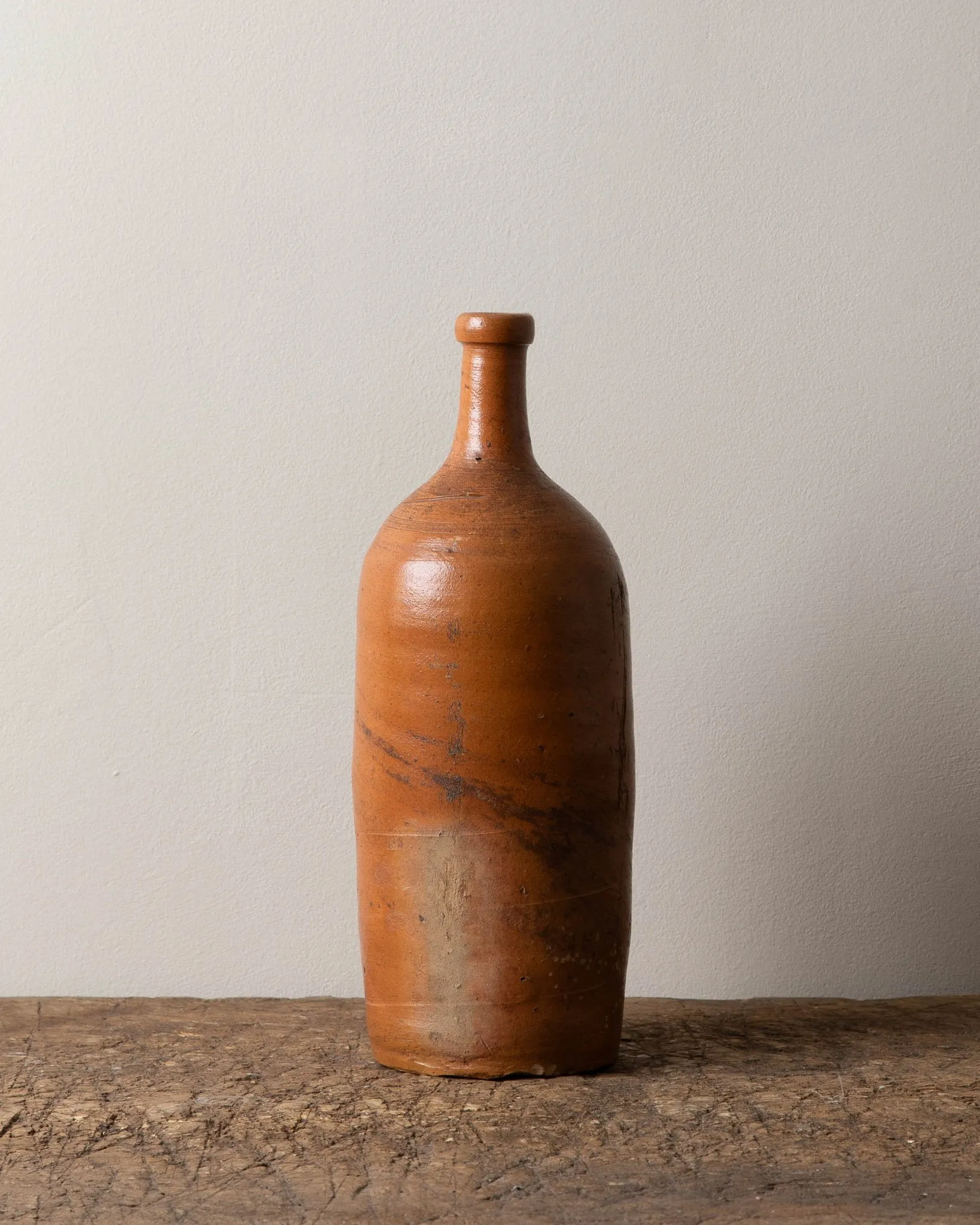 French Stoneware Bottle, Large