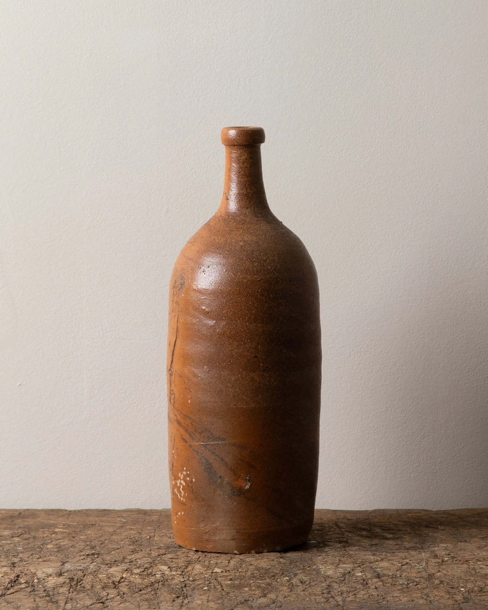 French Stoneware Bottle, Large