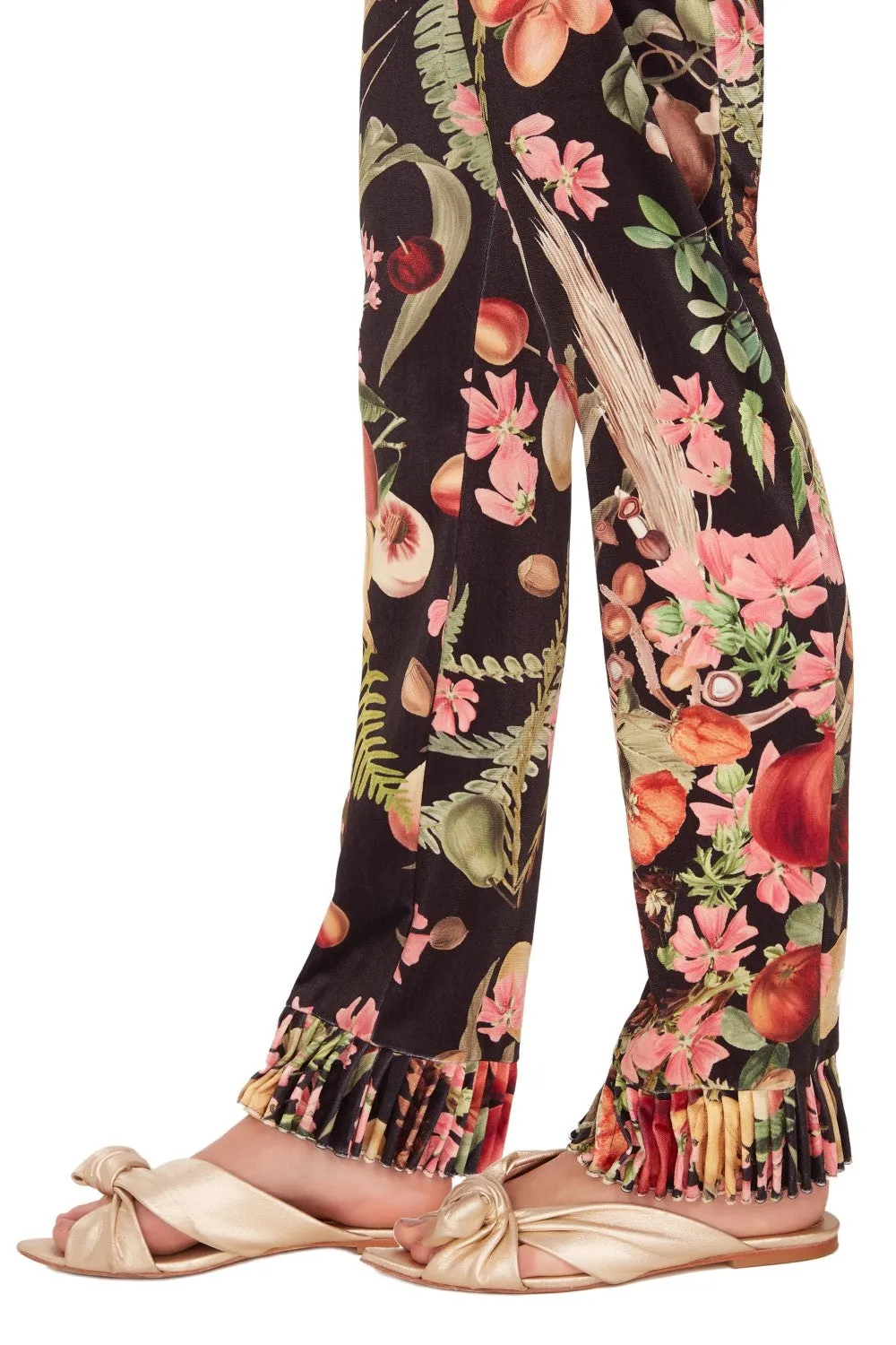 Fruits Exotiques High-Waisted Pants With Frills