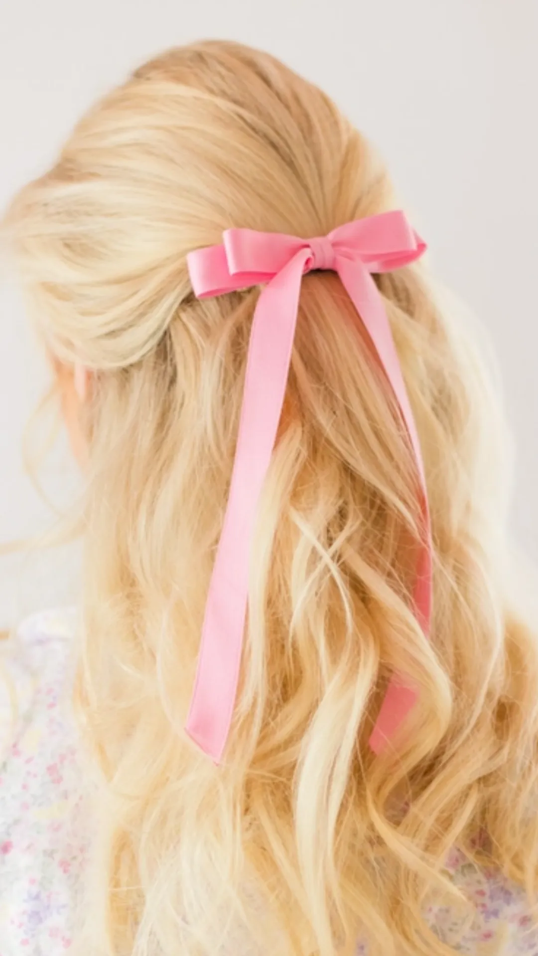 Grace & Grandeur - Micro Alice Matte Satin Bow Barrette Plaza Pink