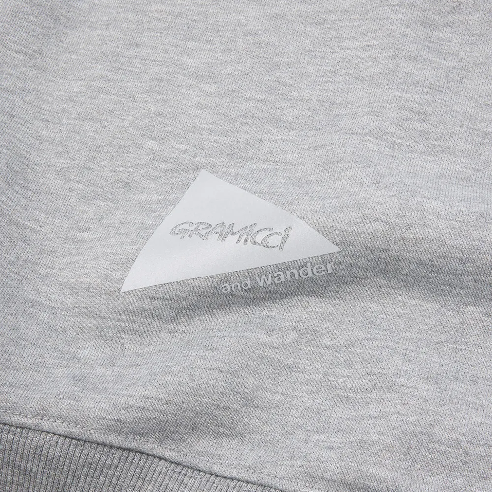 Gramicci x and wander Pocket Sweat Shirt 'Grey'