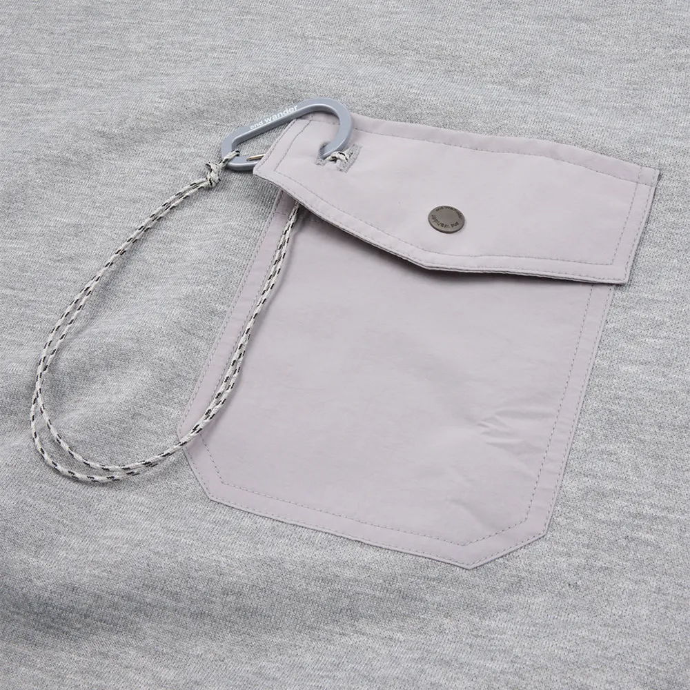 Gramicci x and wander Pocket Sweat Shirt 'Grey'