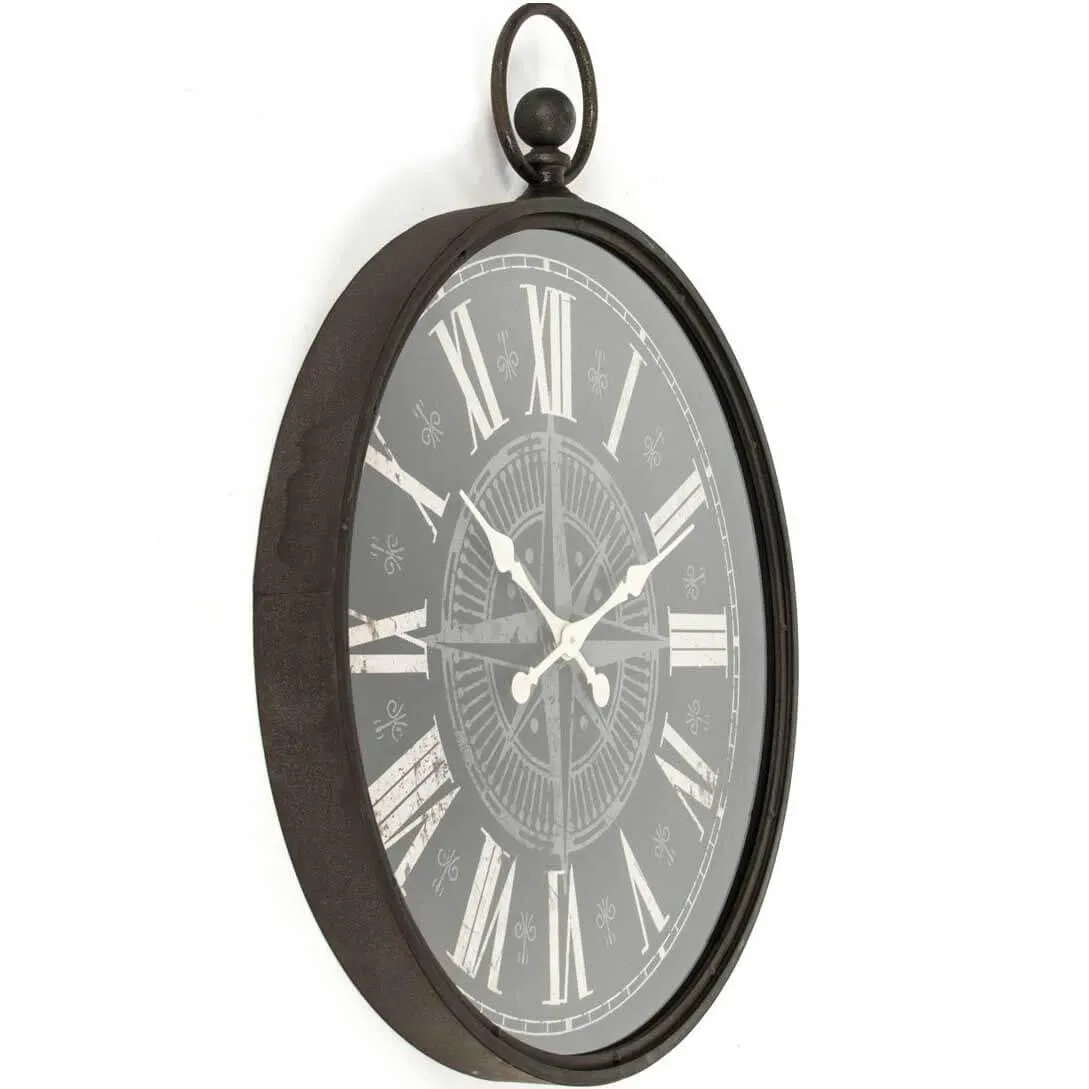 Grand Black Etoile Clock