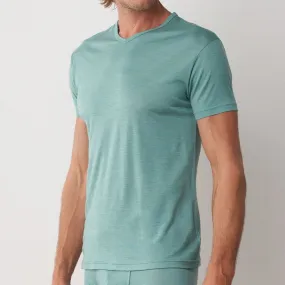 Green TENCEL™ Lyocell V Neck (Made in Japan)