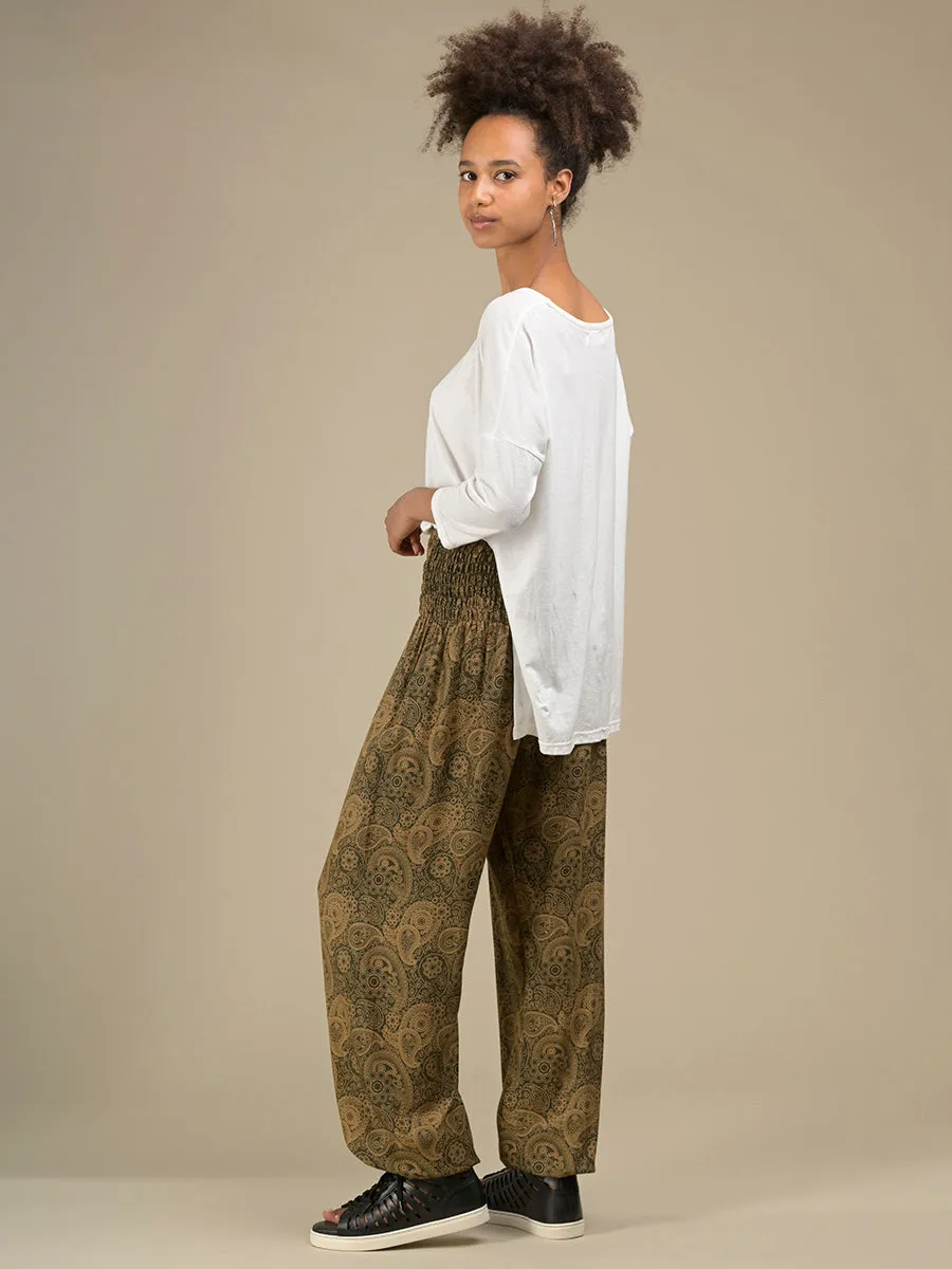 Harem Pants Original - Paisley High Crotch