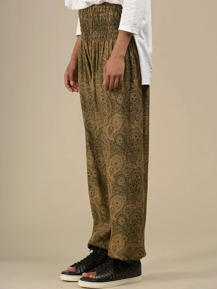 Harem Pants Original - Paisley High Crotch