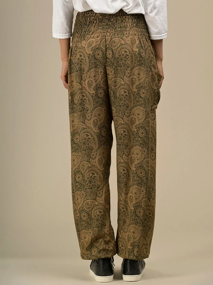 Harem Pants Original - Paisley High Crotch