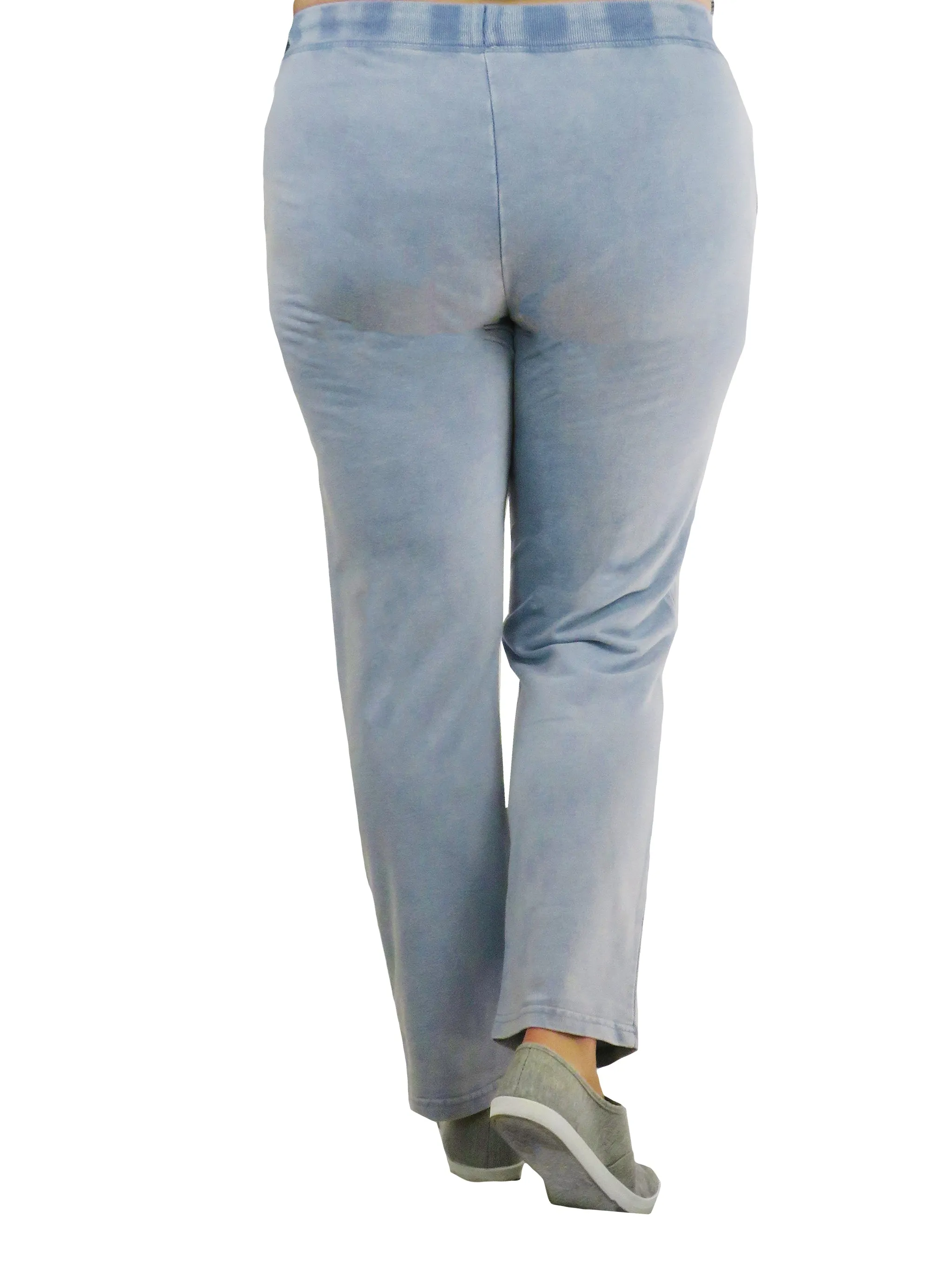 Heathered French Terry Drawstring Pants - Plus Size