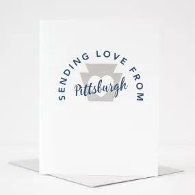 hello from Pittsburgh greeting card, Pennsylvania greeting card