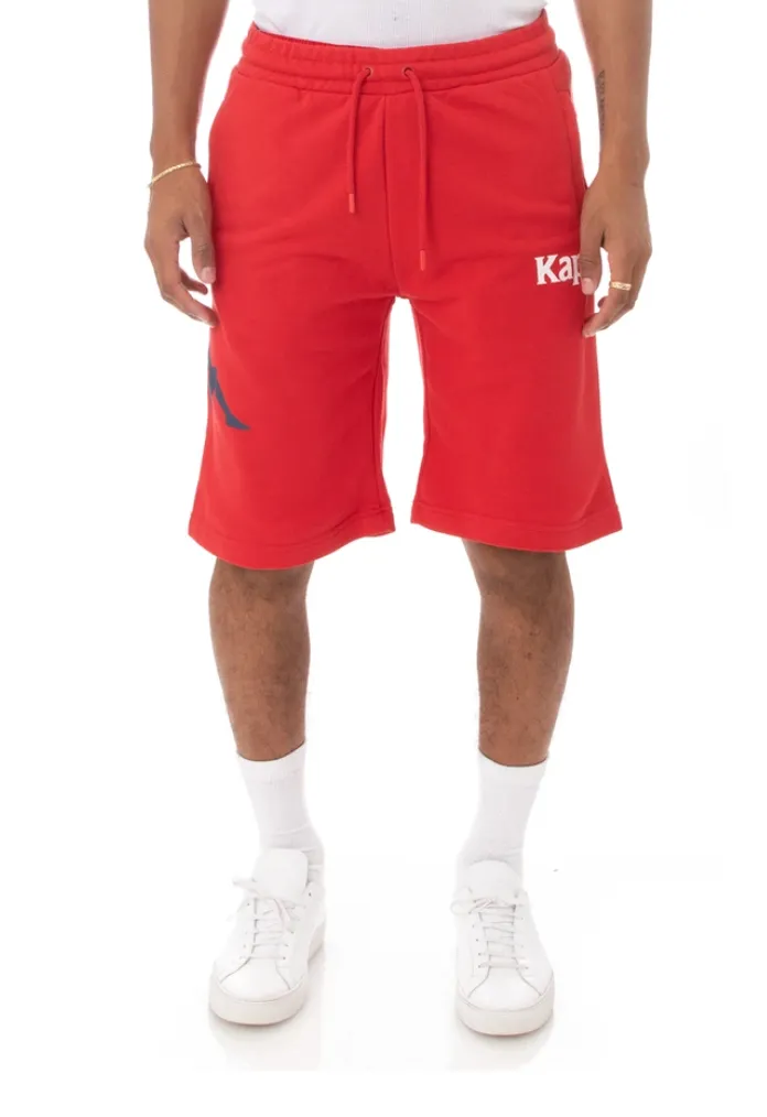 KAPPA SANGONE SHORTS - RED/YELLOW/BLACK