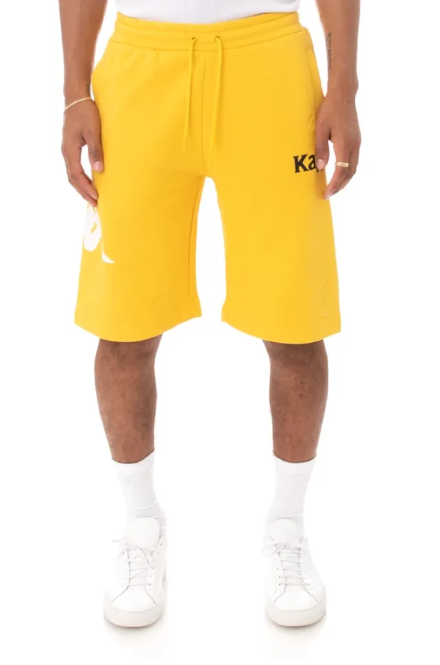 KAPPA SANGONE SHORTS - RED/YELLOW/BLACK