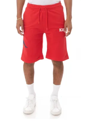 KAPPA SANGONE SHORTS - RED/YELLOW/BLACK