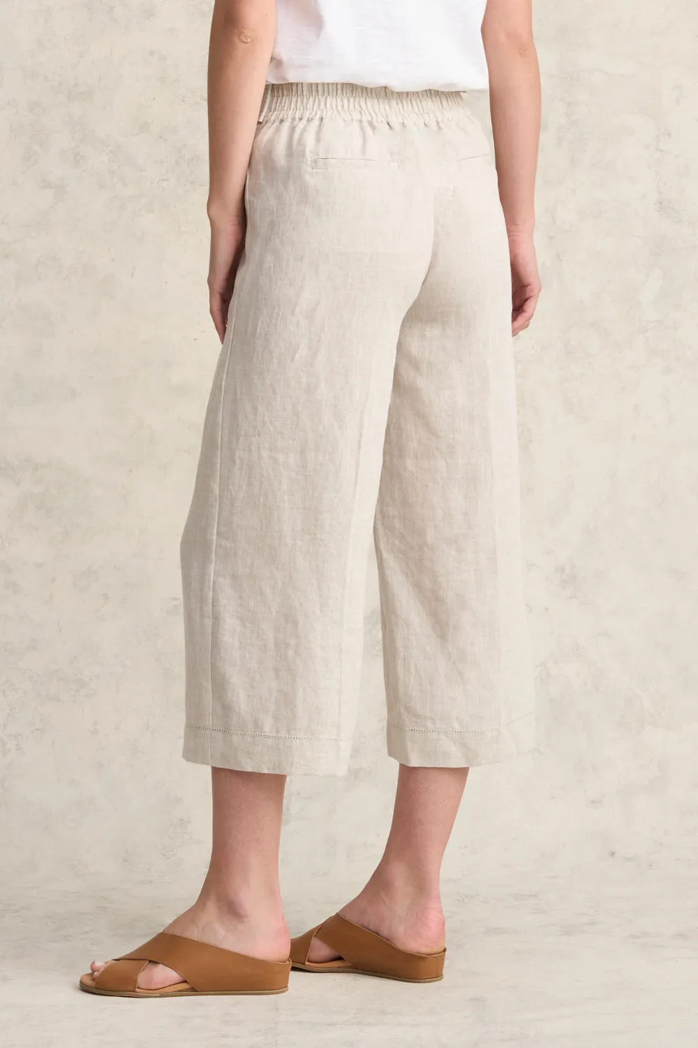 Linen Culotte - Natural Cross Dye