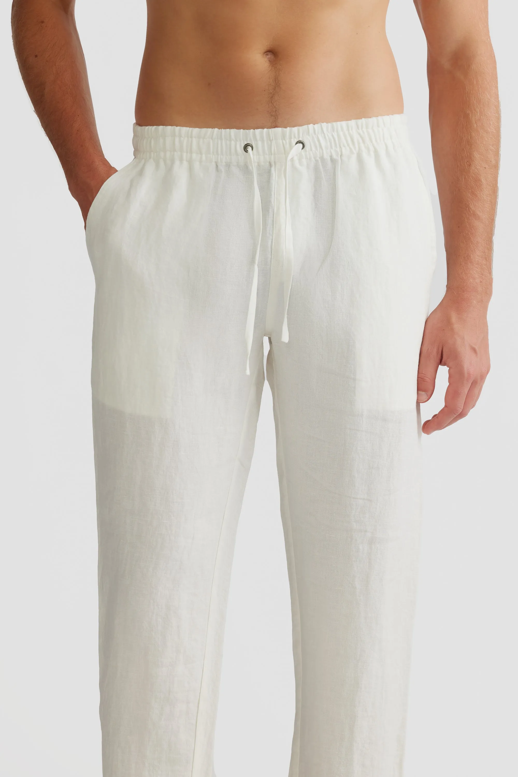 Linen Pants White