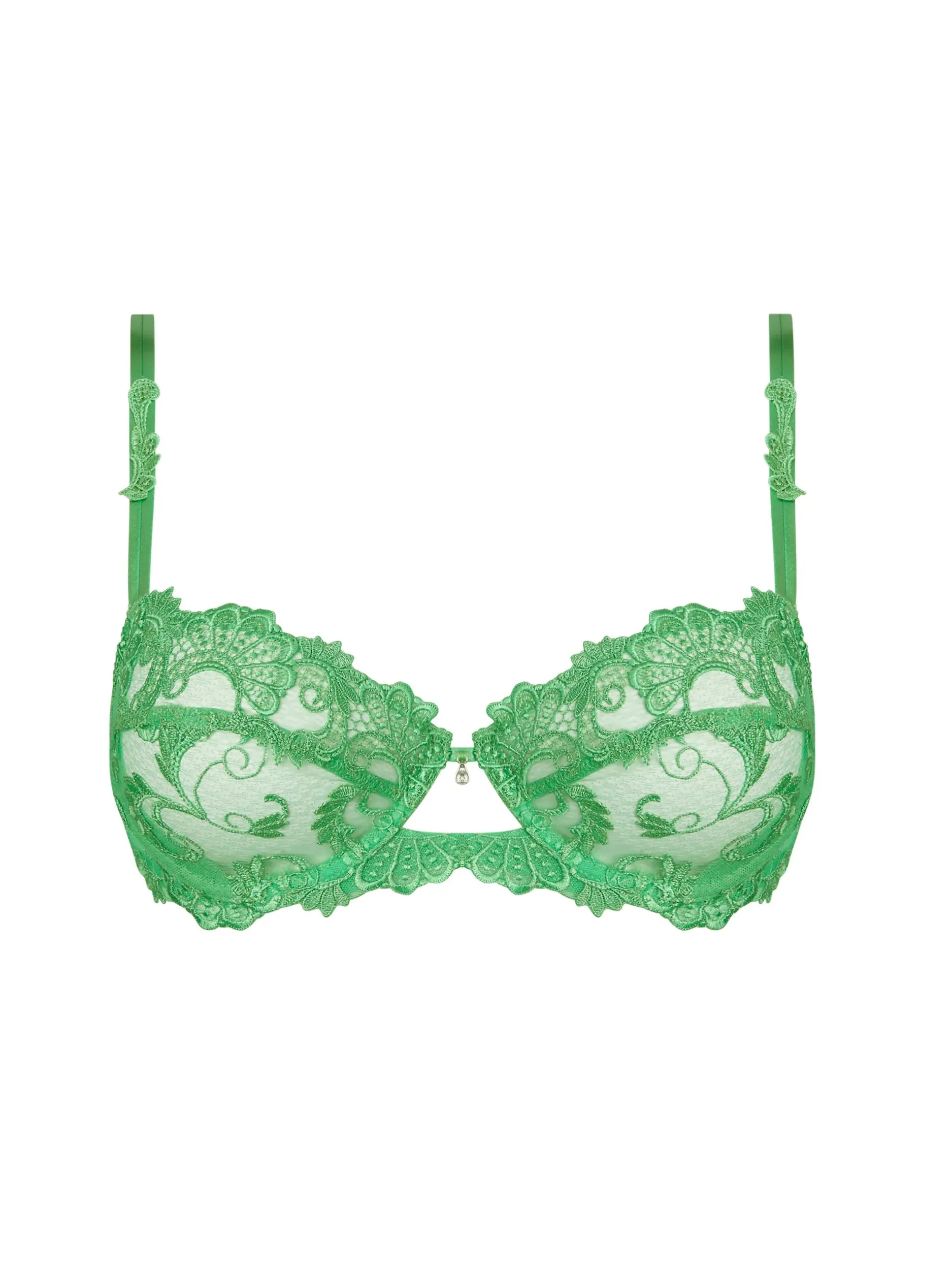 Lise Charmel Half Cup Bra-Dressing Floral-Green