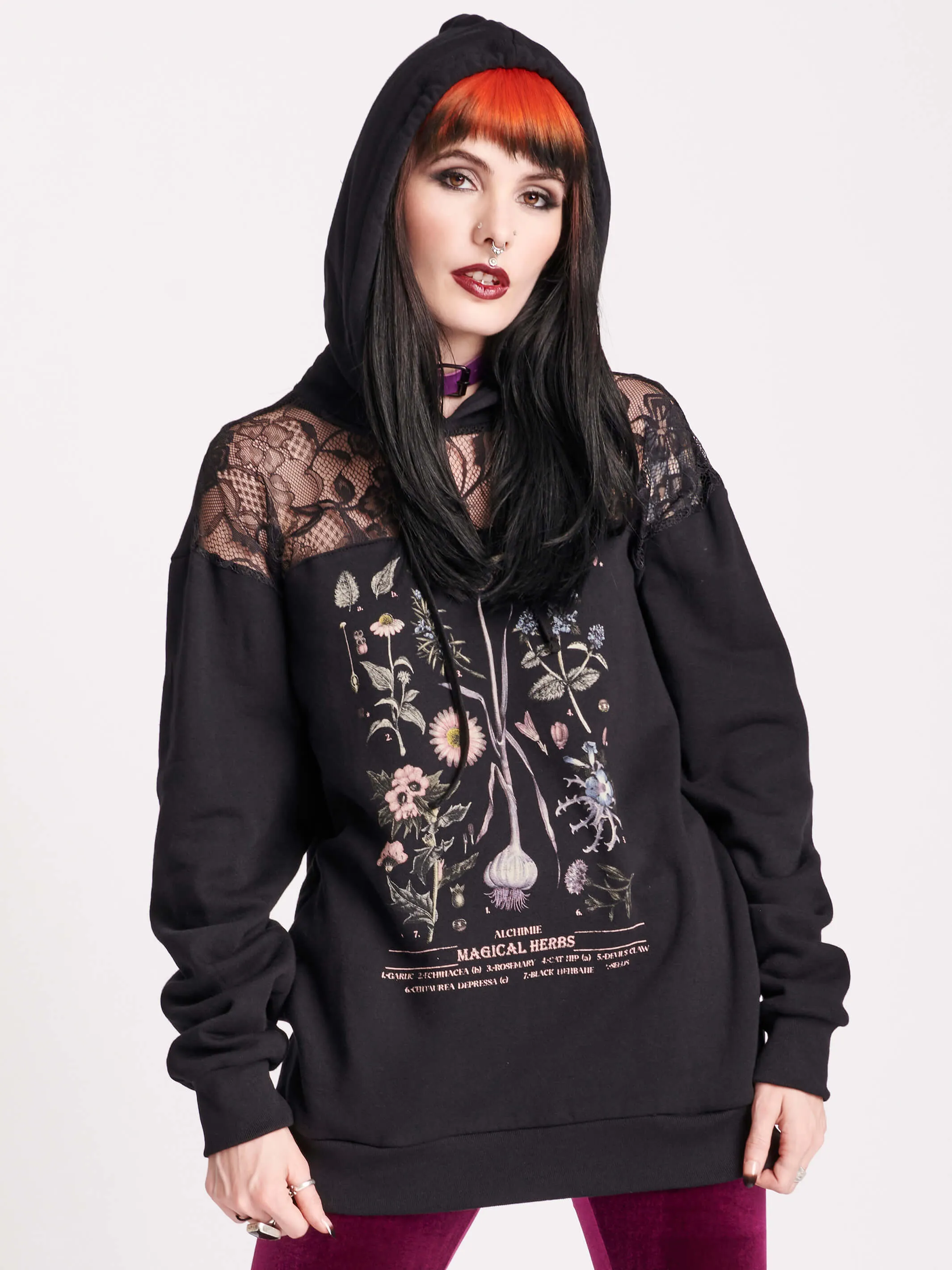 Magical Herbs Lace Hoodie