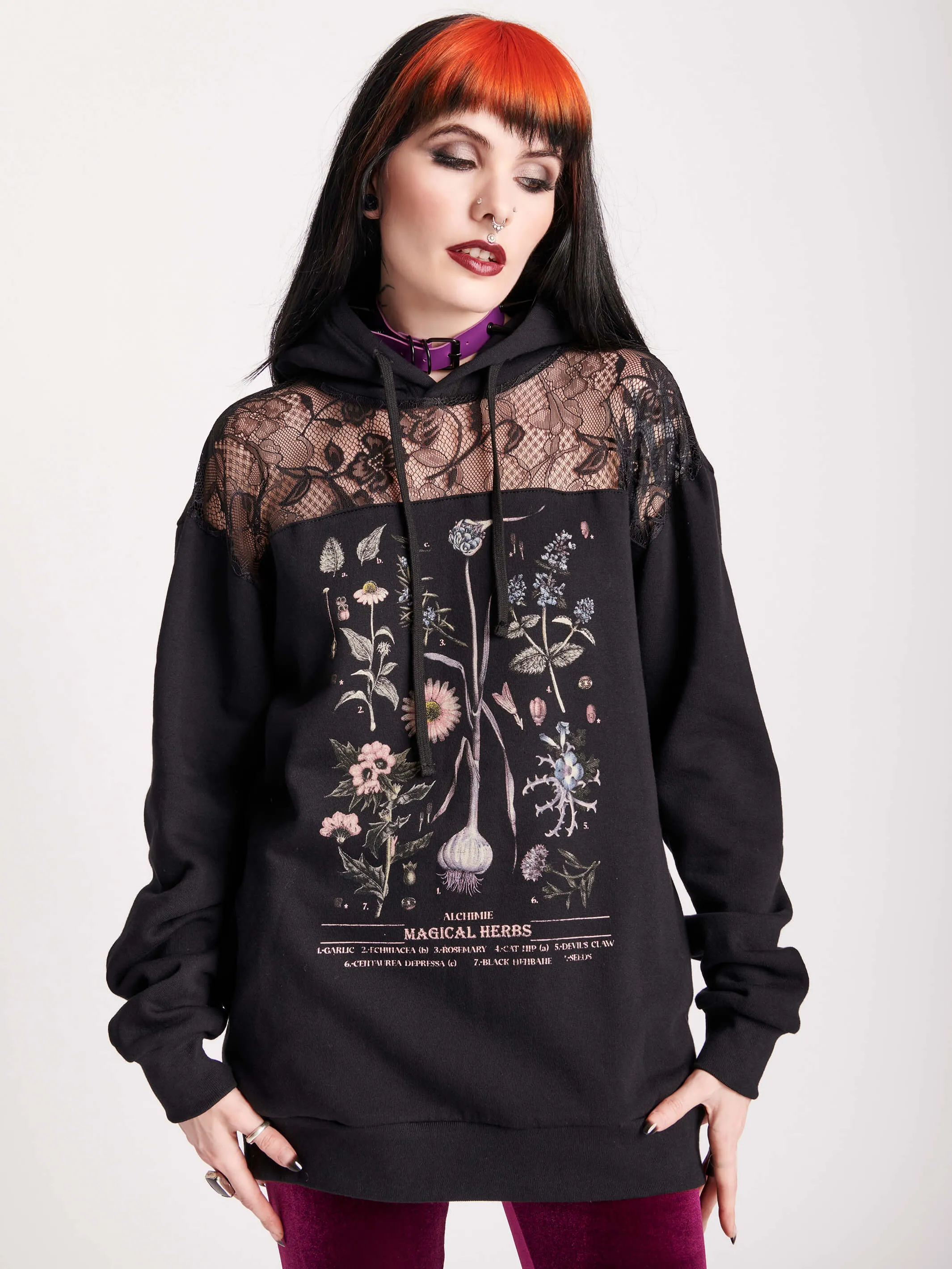 Magical Herbs Lace Hoodie