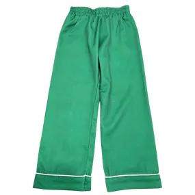 Mini Charlie Satin Separates - Green Pants