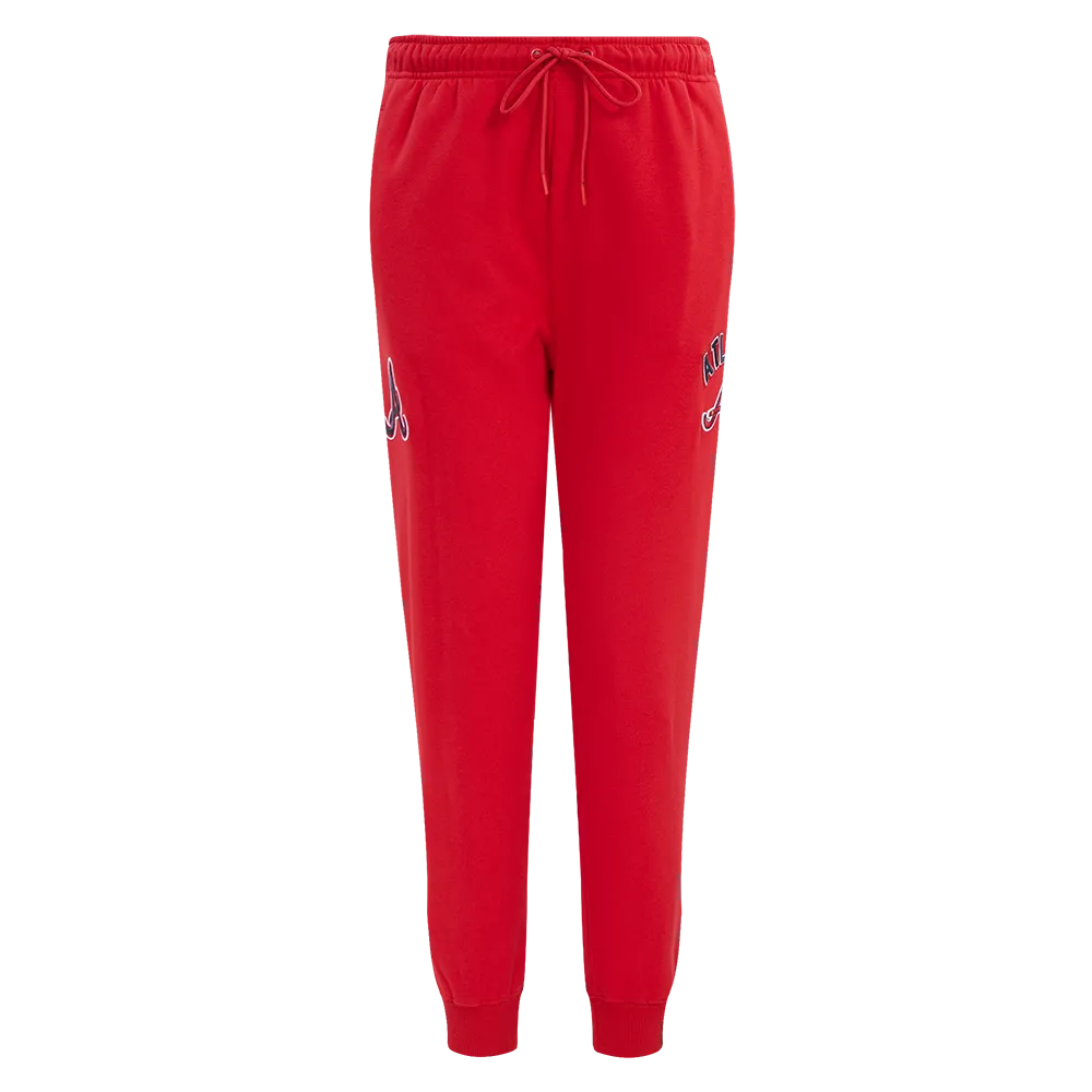 MLB ATLANTA BRAVES CLASSIC WOMEN'S SWEATPANT (RED)