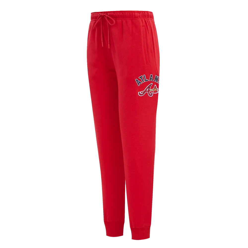 MLB ATLANTA BRAVES CLASSIC WOMEN'S SWEATPANT (RED)