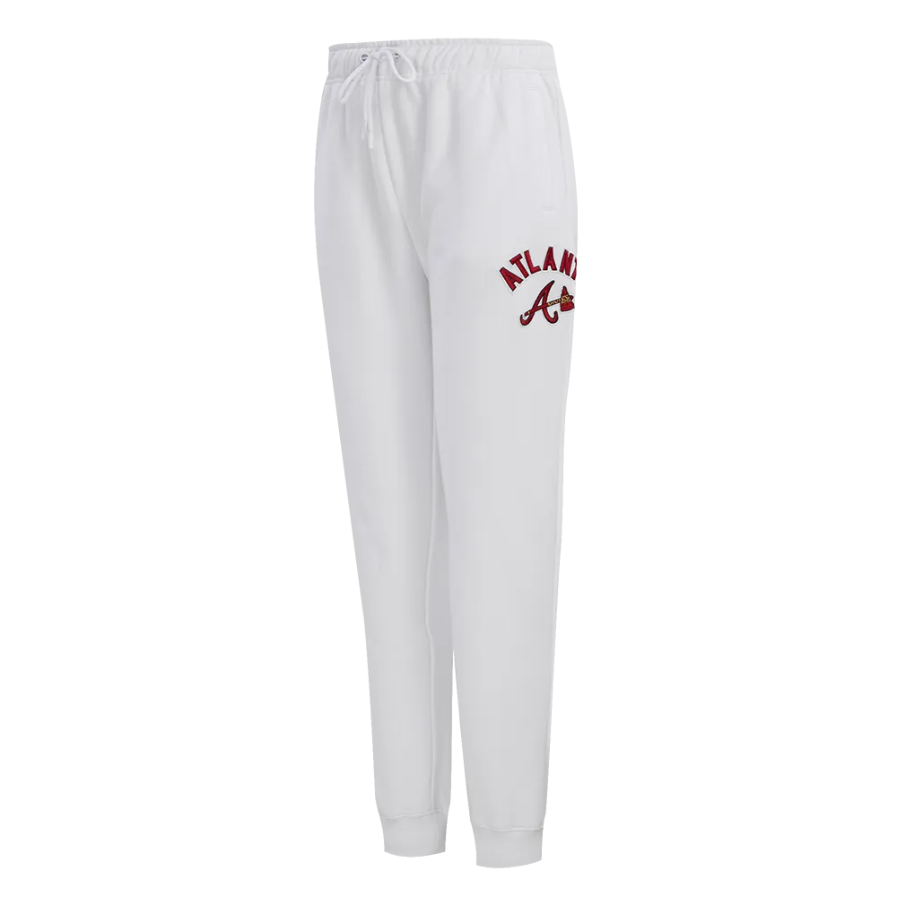 MLB ATLANTA BRAVES CLASSIC WOMEN'S SWEATPANT (WHITE)