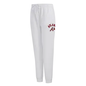 MLB ATLANTA BRAVES CLASSIC WOMEN'S SWEATPANT (WHITE)