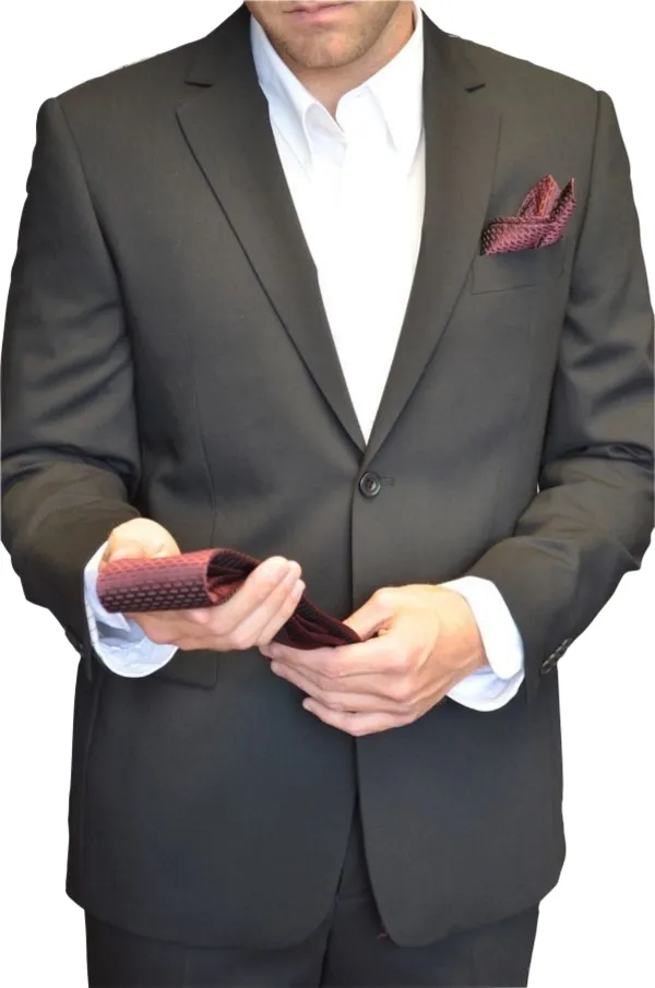 NATURAL STRETCH WOOL SUIT- CHARCOAL