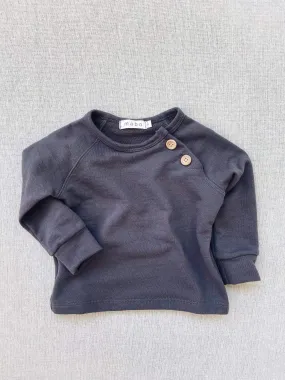 organic french terry sweatshirt - graphite