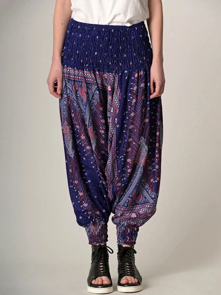 Peacock Harem Pants - Low Crotch