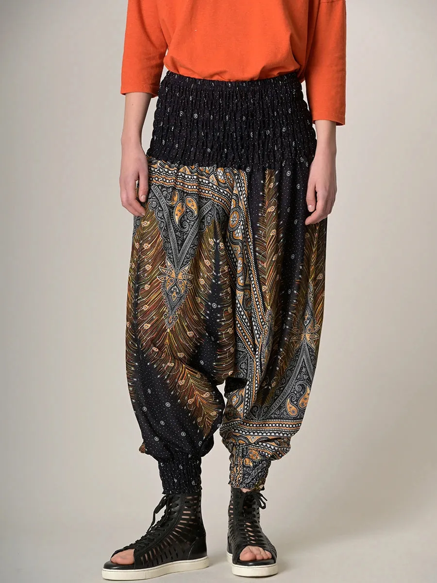 Peacock Harem Pants - Low Crotch