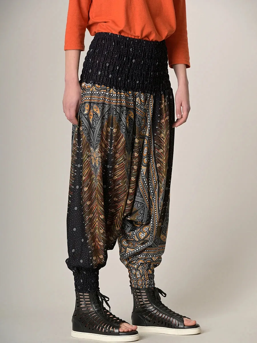 Peacock Harem Pants - Low Crotch