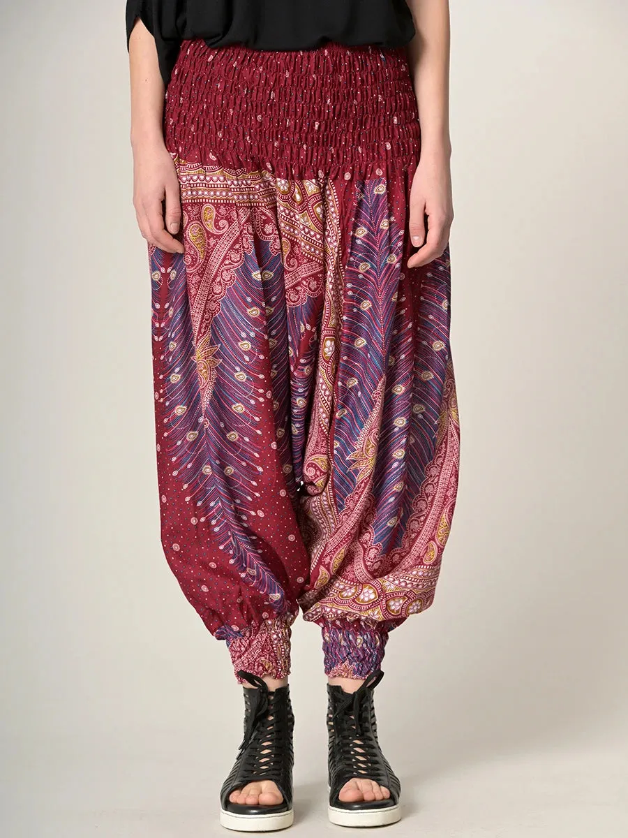 Peacock Harem Pants - Low Crotch