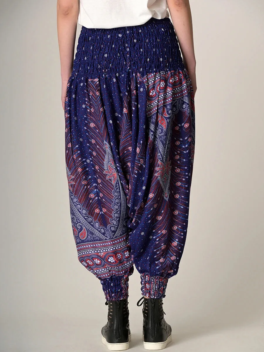 Peacock Harem Pants - Low Crotch