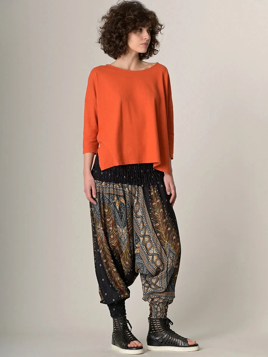 Peacock Harem Pants - Low Crotch