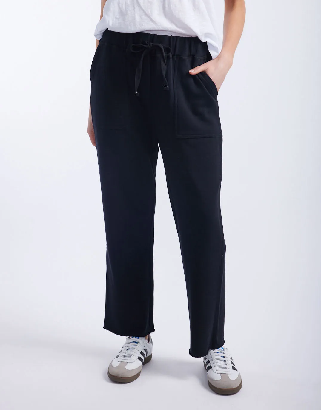 Raw Edge Lounge Pant - Black