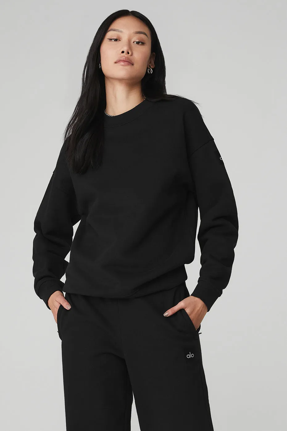 Renown Heavy Weight Crew Neck Pullover - Black