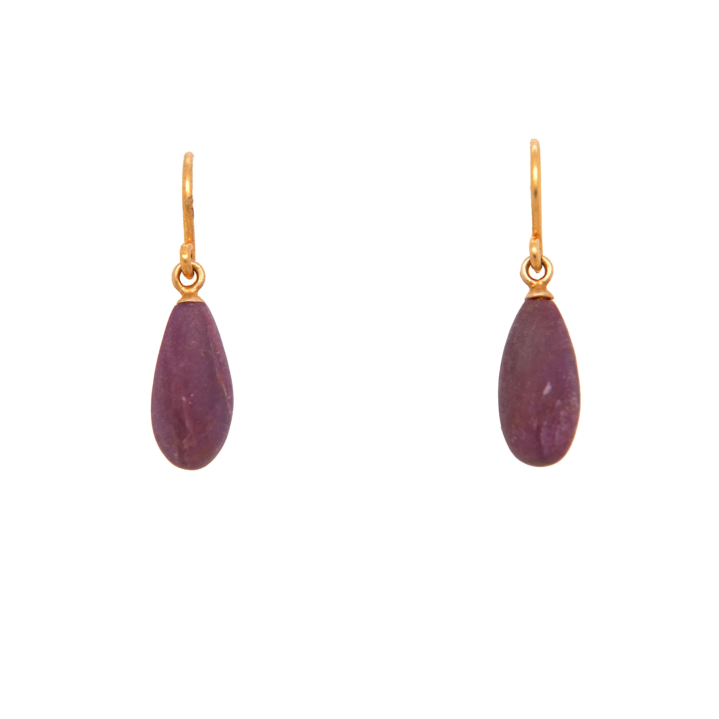 Ruby 24k Fair Trade Gold Vermeil Earrings