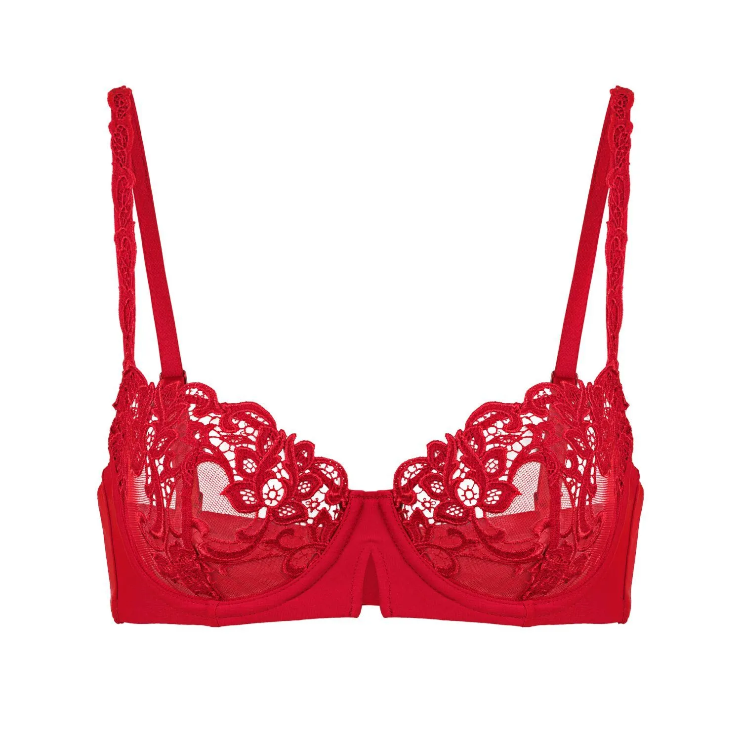 Simone Perele Half Cup Bra - Saga - Red