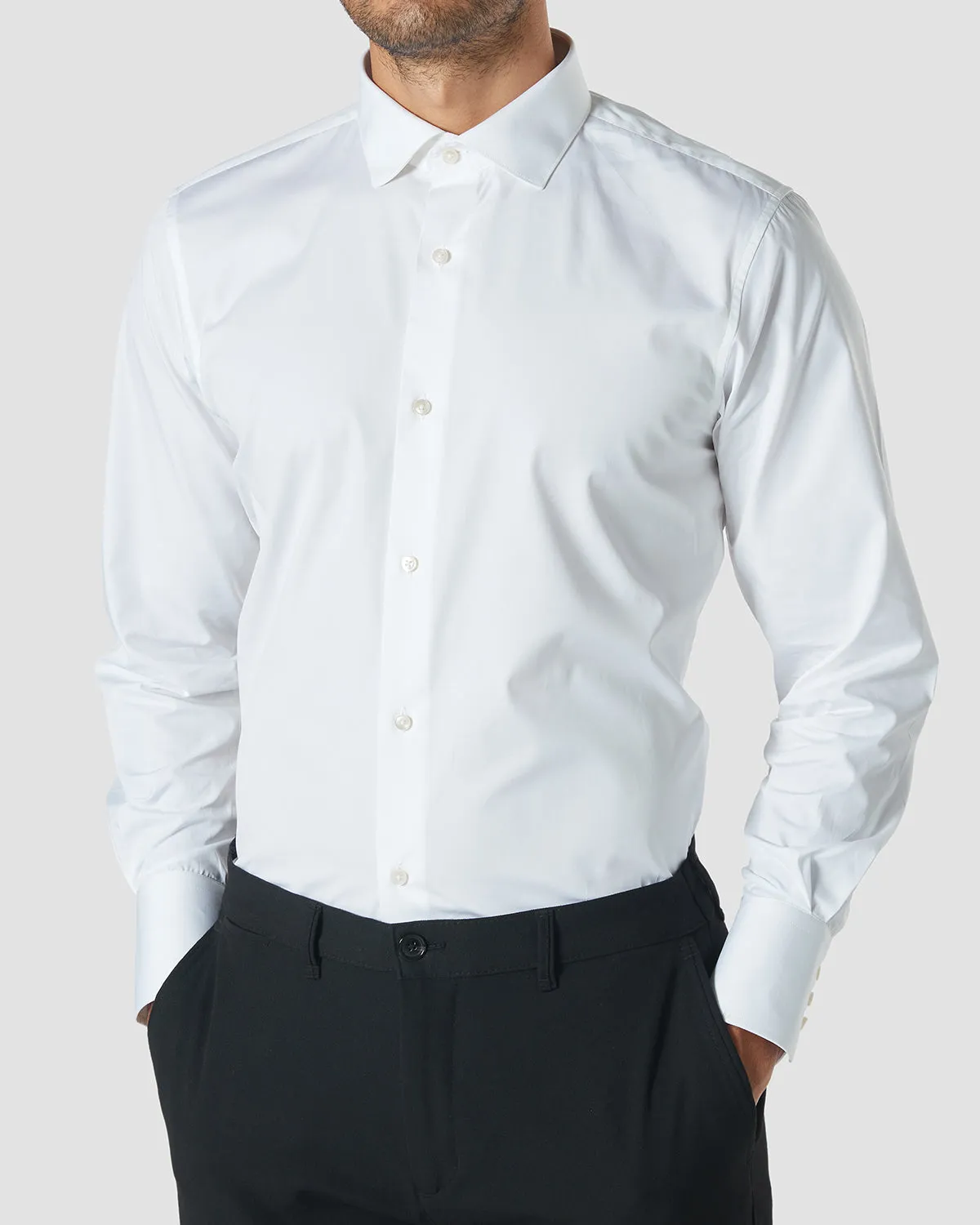 Soktas 3-Button Cuff Shirt - White