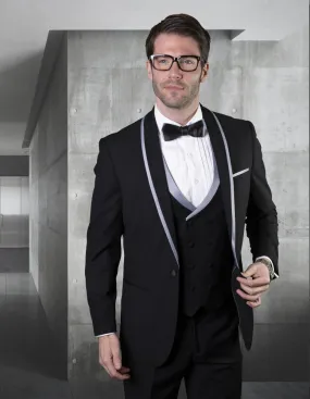 Statement Genova 2 Grey Tuxedo Modern Fit