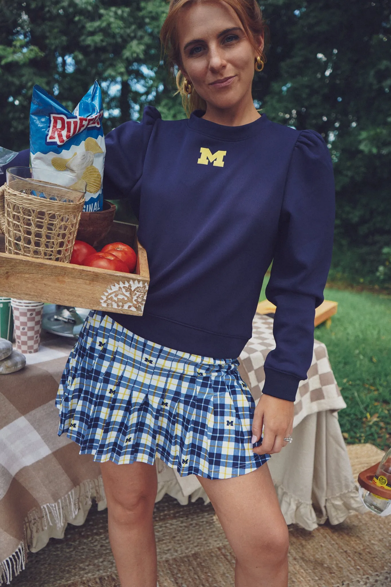 Tailgate Collection Peggy Sweatshirt - Go Blue